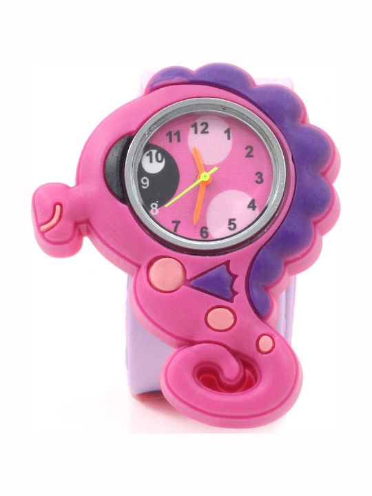 Wacky Watches Wacky Slap 3D Seahorse Ceas pentru copii Roz