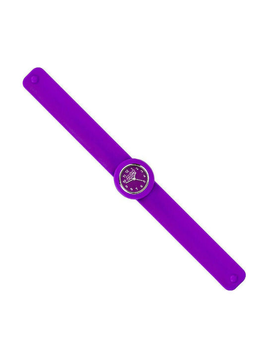 Wacky Watches Kids Analog Watch Wacky Slap 3D with Rubber/Plastic Strap Purple