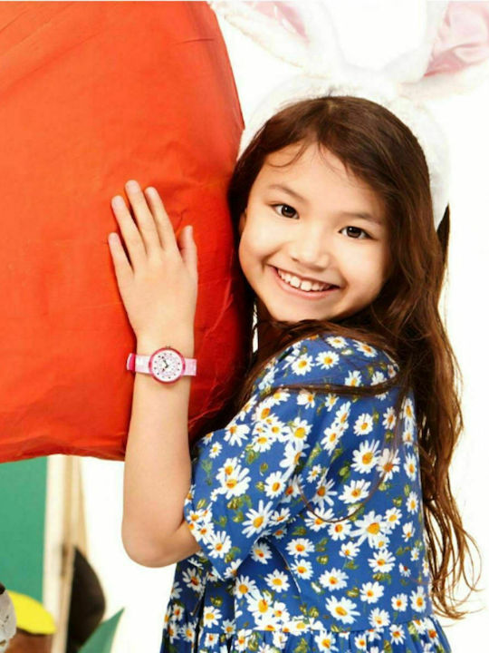 FlikFlak Kids Analog Watch So Cute with Fabric Strap Pink
