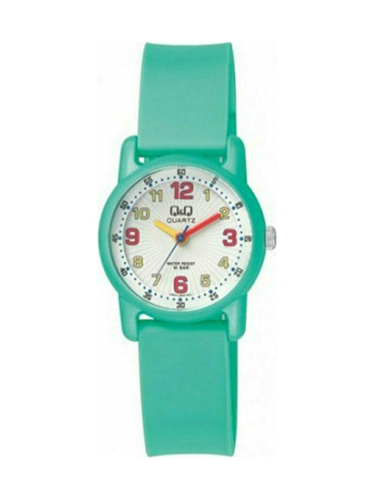 Q&Q Kids Analog Watch with Rubber/Plastic Strap Turquoise