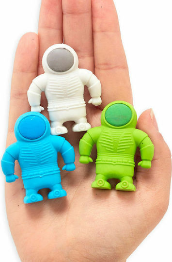 Ooly Eraser Set for Pencil and Pen Astronauts 3pcs
