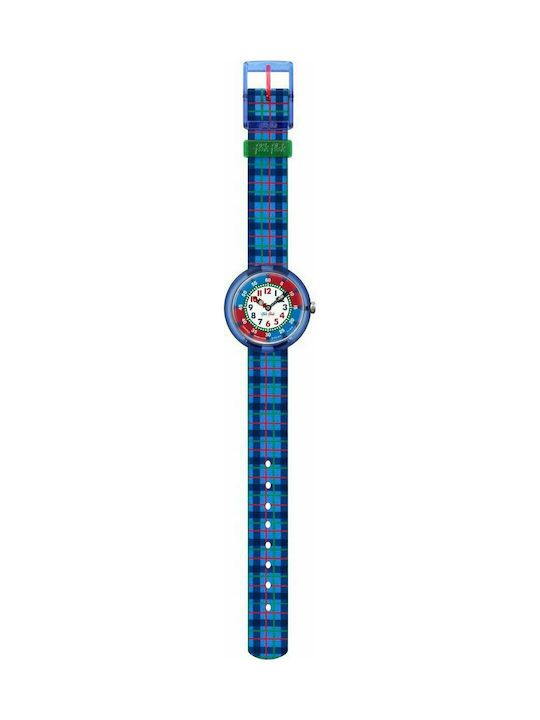 FlikFlak Kids Analog Watch with Fabric Strap Blue