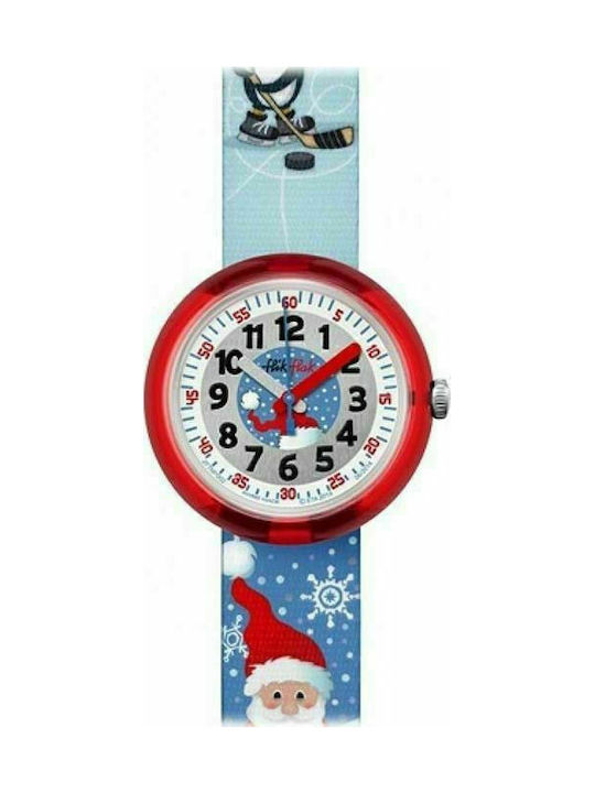 FlikFlak Kids Analog Watch Treasure with Fabric Strap Multicolour