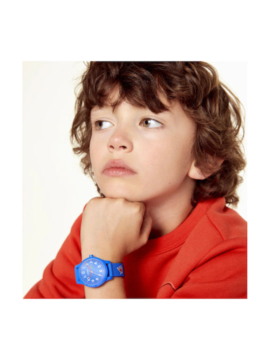 Lacoste Kids Analog Watch with Rubber/Plastic Strap Blue