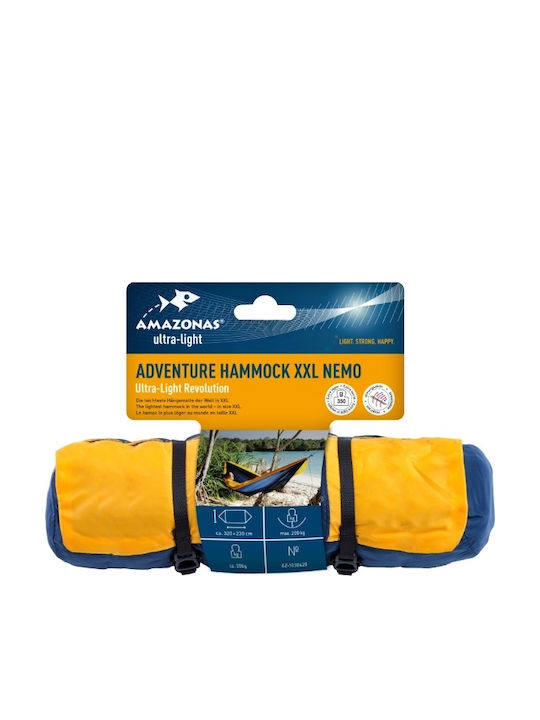 Amazonas Adventure XXL Nemo Αιώρα Αλεξίπτωτο Διπλή Υφασμάτινη Μπλε 320x230εκ.