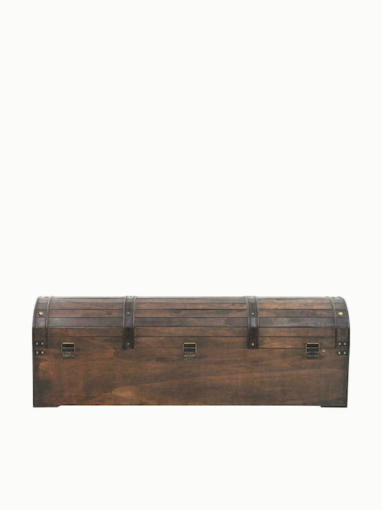 vidaXL Wooden Decorative Trunk Brown 120x30x40cm