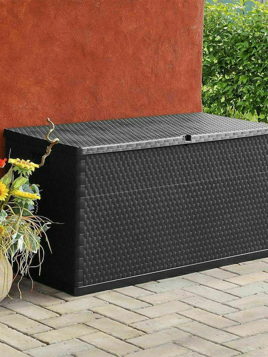 vidaXL Outdoor Storage Box 420lt Gray L120xW56xH63cm
