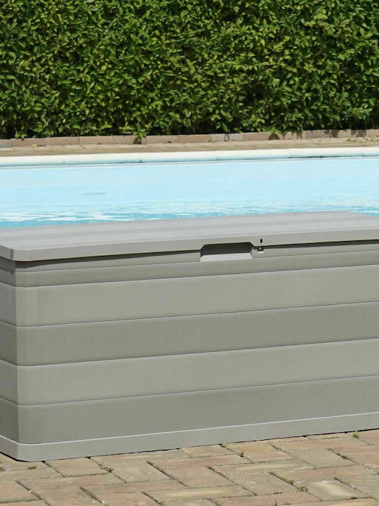 vidaXL Outdoor Storage Box 280lt Gray L117xW45xH56cm