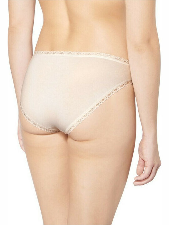 24/7 Weekend Tai Βαμβακερά Women's Slip 3Pack with Lace Beige/Puro