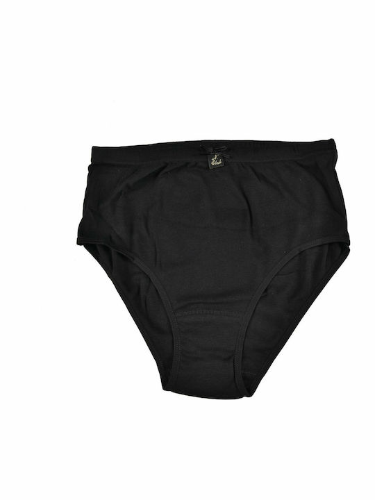 Hochtailliert Damen Slip Schwarz