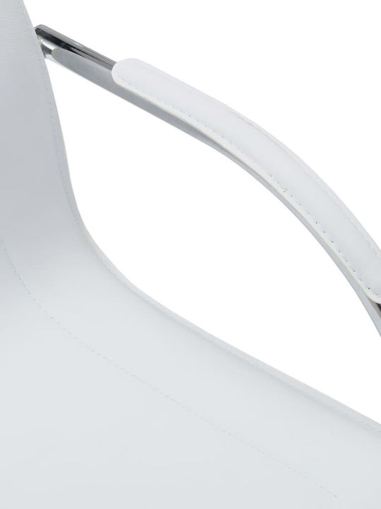 Chair Visitor Cantilever with Arms White 55x59x88cm 1pcs