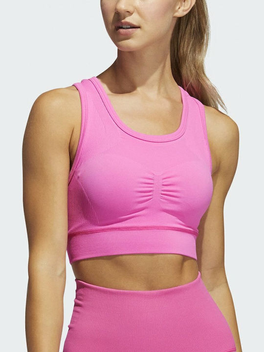 Performance Frauen Sport-BHs Sport-BH Fuchsie mit Polsterung
