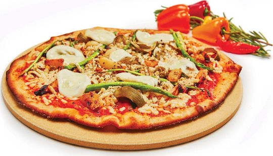 GrillPro Pizza Stone Backblech Pizza Beidseitig mit Keramik Wohnung Oberfläche 33x33x0.8cm