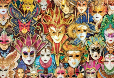 Venetian Mask Puzzle 2D 1000 Pieces