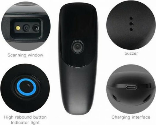 NG Cmos Mini Steckdosen-Scanner Drahtlos mit 2D- und QR-Barcode-Lesefunktion