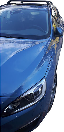 Nordrive Aluminum Car Roof Bars for Volvo V60 2010+ for Cars with Factory Bars Set with Roof Rack Legs M.P.VV60.03