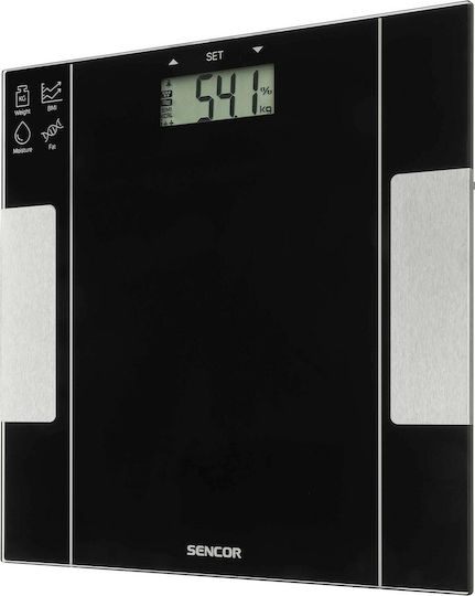 Sencor 5050BK Ψηφιακή Ζυγαριά 150kg με Λιπομετρητή Μαύρη