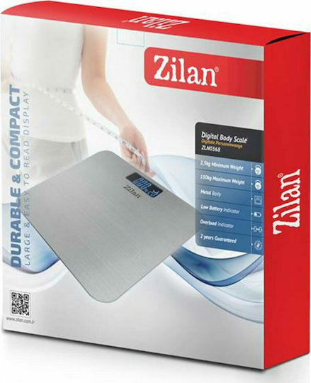 Zilan ZLN0368 Ψηφιακή Ζυγαριά 150kg Ασημί