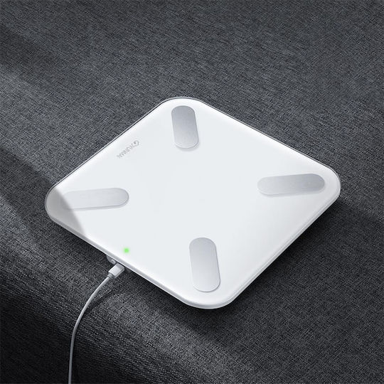 Yunmai Smart X Smart Bathroom Scale with Body Fat Counter & Bluetooth White
