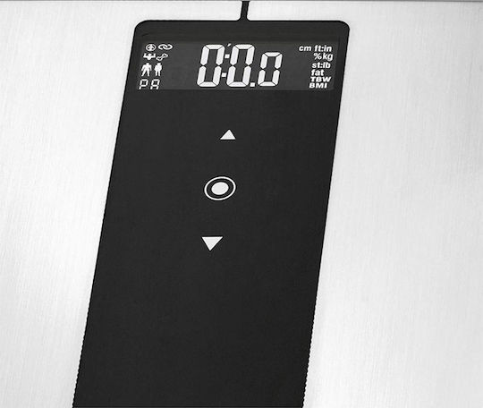 ProfiCare 9in1 Diagnose PC-PW 3008 BT Smart Badezimmerwaage 180kg mit Körperfettmessung & Bluetooth Silber