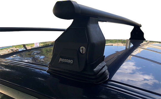 Menabo Menabo Steel Car Roof Bars for BMW E39 4D Set with Roof Rack Legs MPBMWE3901