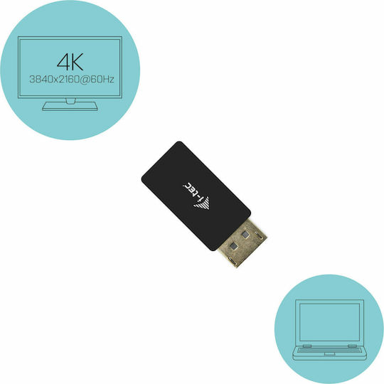 i-tec Μετατροπέας HDMI female σε DisplayPort male 1τμχ DP2HDMI4K60HZ
