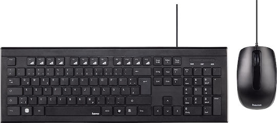 HAMA Cortino Keyboard & Mouse Set English US