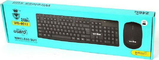 Weibo WB-8012 Kabellos Tastatur & Maus Set Englisch US