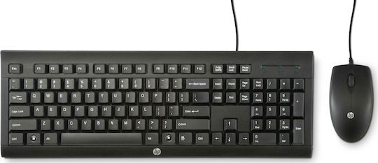 HP C2500 Desktop Комплект клавиатура и мишка Английски US Черен