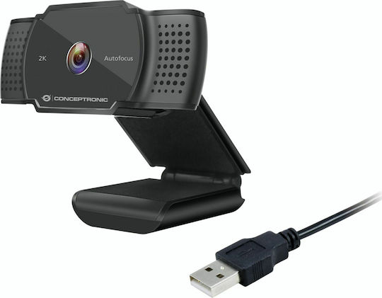 Conceptronic AMDIS 2K Web Camera 2K με Autofocus AMDIS02B