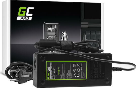 Green Cell Зарядно за лаптоп 120W 19V 6.3Спецификация за MSI с Отделяем Кабел за Захранване