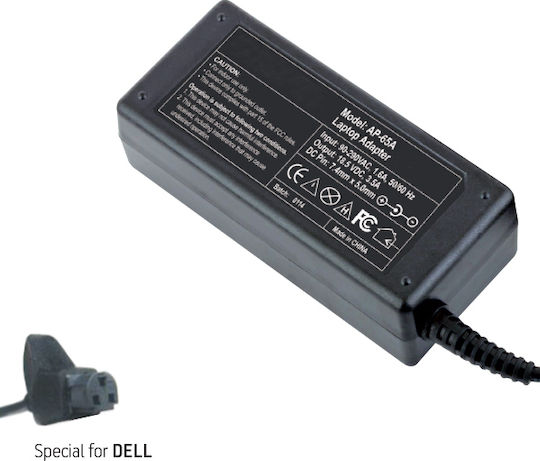 Xpower Φορτιστής Laptop 90W 20V 4.5A για Dell χωρίς Καλώδιο Τροφοδοσίας