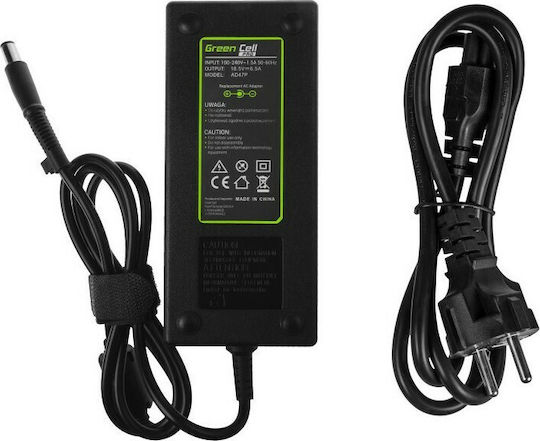Green Cell Pro Charger Laptop Charger 120W 18.5V 6.5A for Compaq with Detachable Power Cord