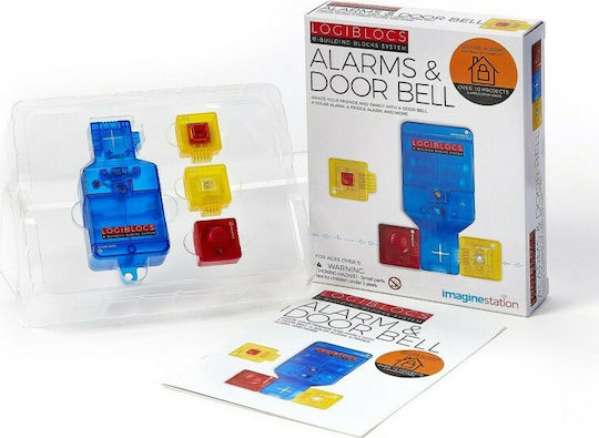 Logiblocs Alarms & Door Bell Kit STEM Joc Educațional Mecanic pentru 5+ ani Ani