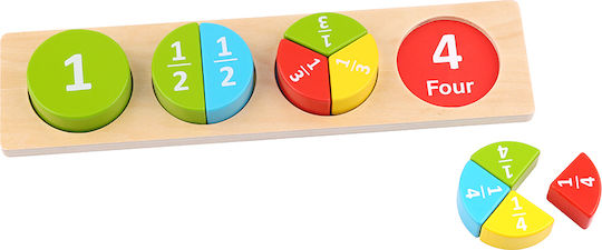 Tooky Toys Block Puzzle Educational Game Knowledge made of Wood for 1.5+ years Years Old