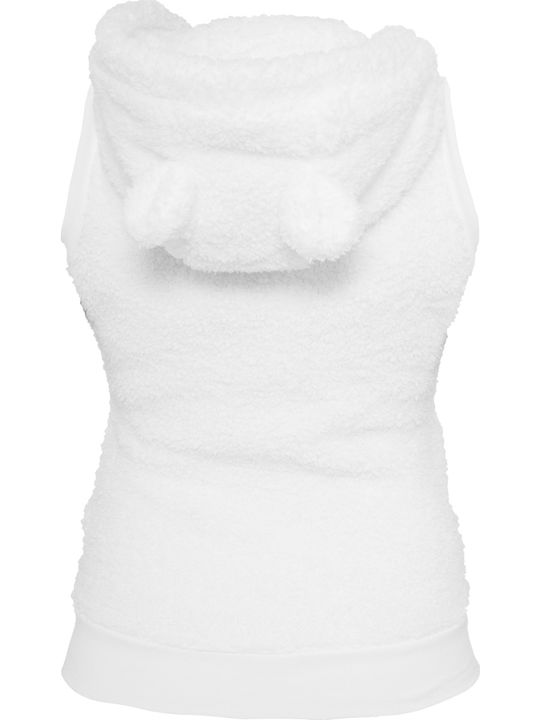 Women's Sweatshirt Jacket Hooded White