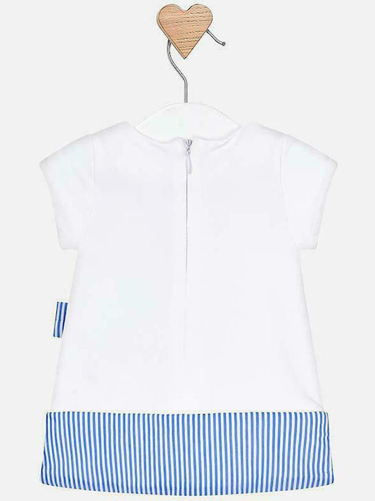 Mayoral Kids Dress Short Sleeve White