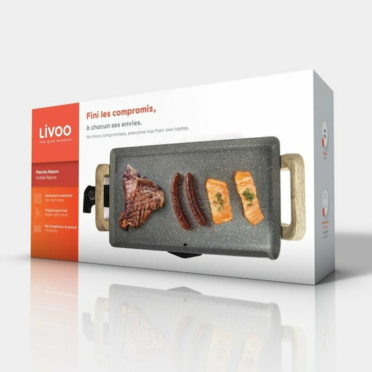 Livoo Griddle Nature Teppanyaki Πλάκα Ψησίματος 46x26εκ.