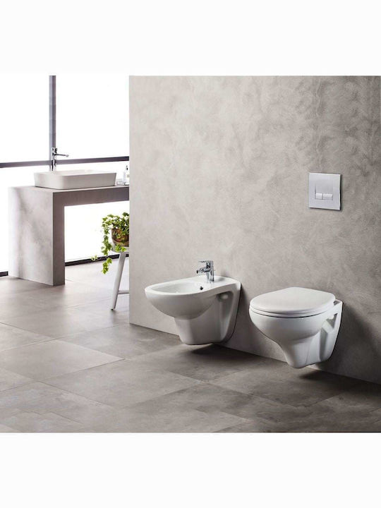 Creavit Apollo Λεκάνη Κρεμαστή με Slim Κάλυμμα Thermoplast Soft Close Λευκή Creavit Apollo Λεκάνη Κρεμαστή με Slim Κάλυμμα Thermoplast Soft Close Λευκή