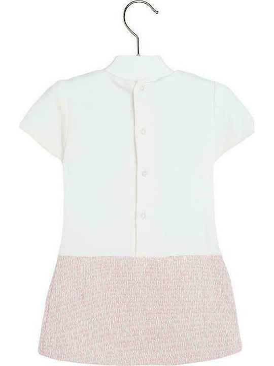 Mayoral Kids Dress Short Sleeve White