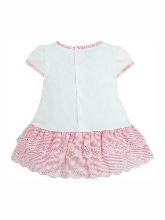 Mayoral Kids Dress Short Sleeve White