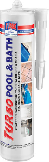 Turbo Pool & Bath Sealant Silicone Mold Resistant Transparent 310ml