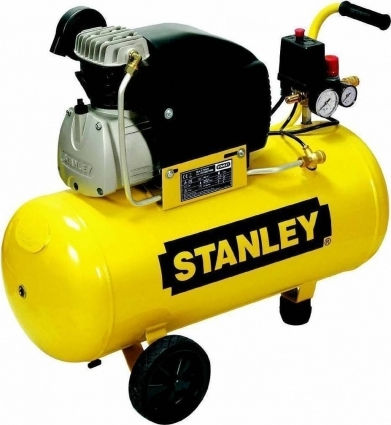 Stanley D251/10/50S Cu o singură fază Compresor de aer 94dB cu Putere 2.5hp și Rezervor de aer 50lt