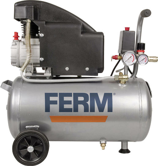Ferm Single-Phase Air Compressors 93dB with Power 1.5hp and Airtank 24lt