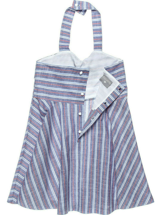 Alouette Kids Dress Striped Sleeveless Gray