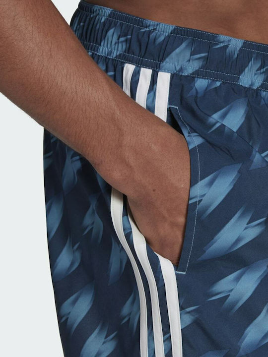 Graphic Herren Badebekleidung Shorts Crew Navy / Hazy Blue mit Mustern