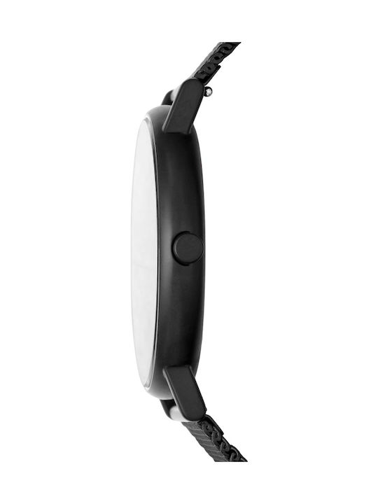 Skagen Signatur Men's Watch 40mm Battery with Black Metal Bracelet