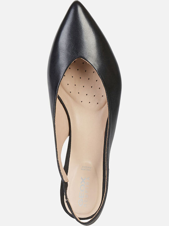 Leather Pointed Toe Black Heels D Charyssa A