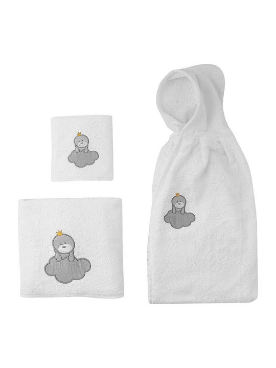 Beauty Home Set of baby towels 2pcs Addicted to Love 5107 White