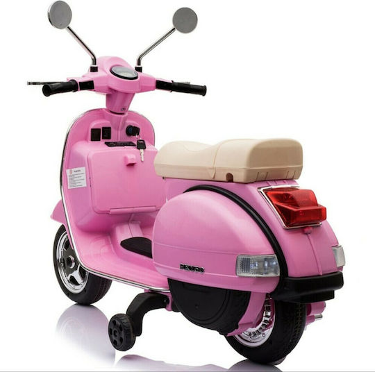 Vespa Piaggio Vintage Kids Electric Motorcycle Licensed 12 Volt Pink
